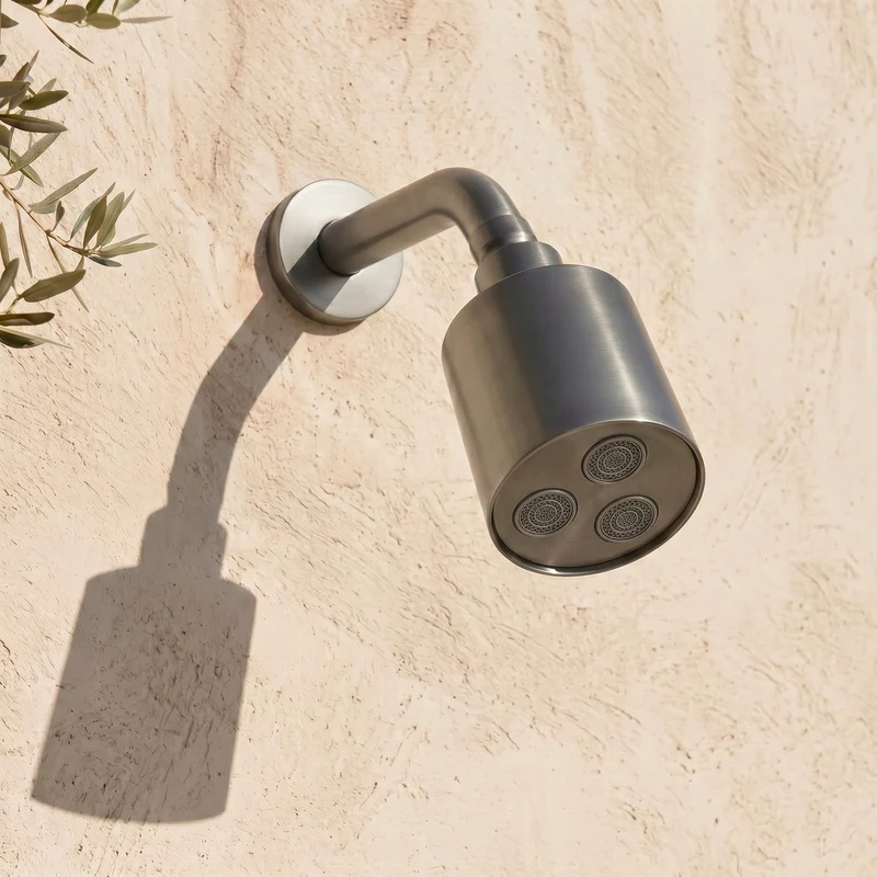 Douche extérieure encastrée gunmetal