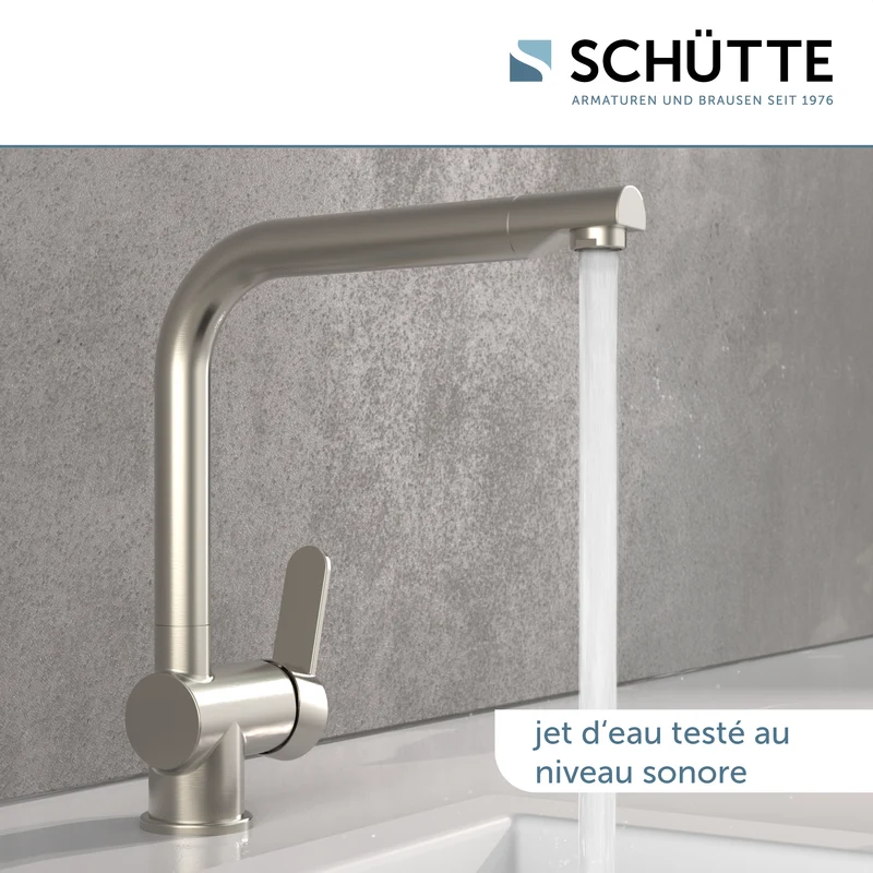 Robinet cuisine Schütte RIO effet inox