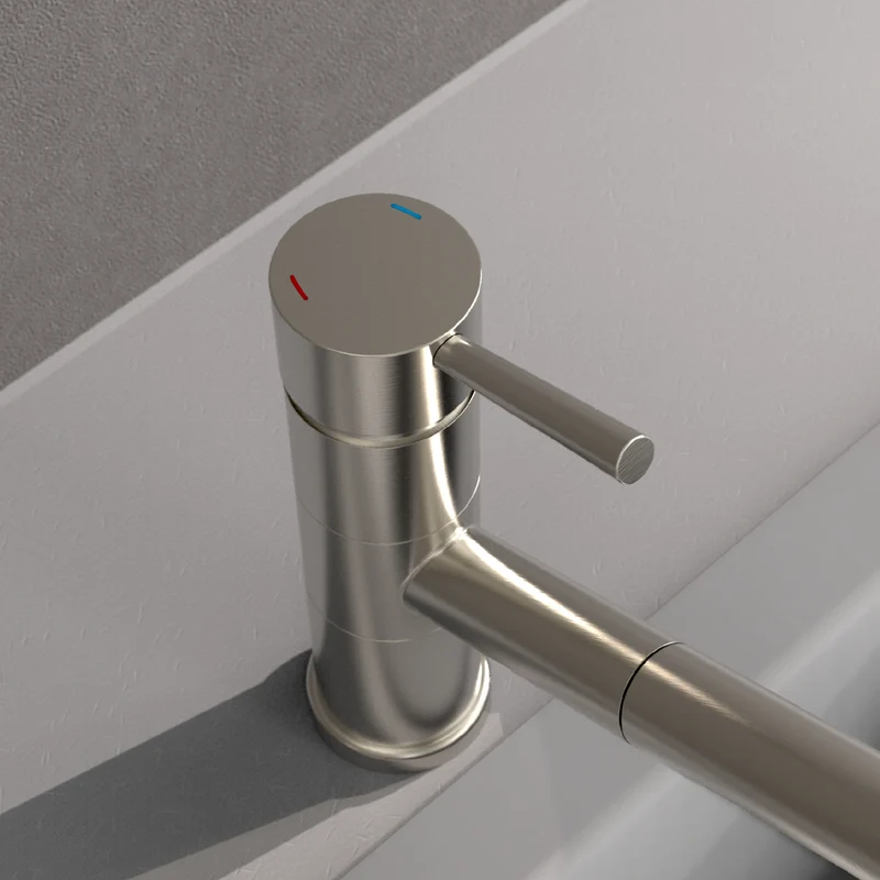 Robinet douchette Schütte UNICORN bec droit inox