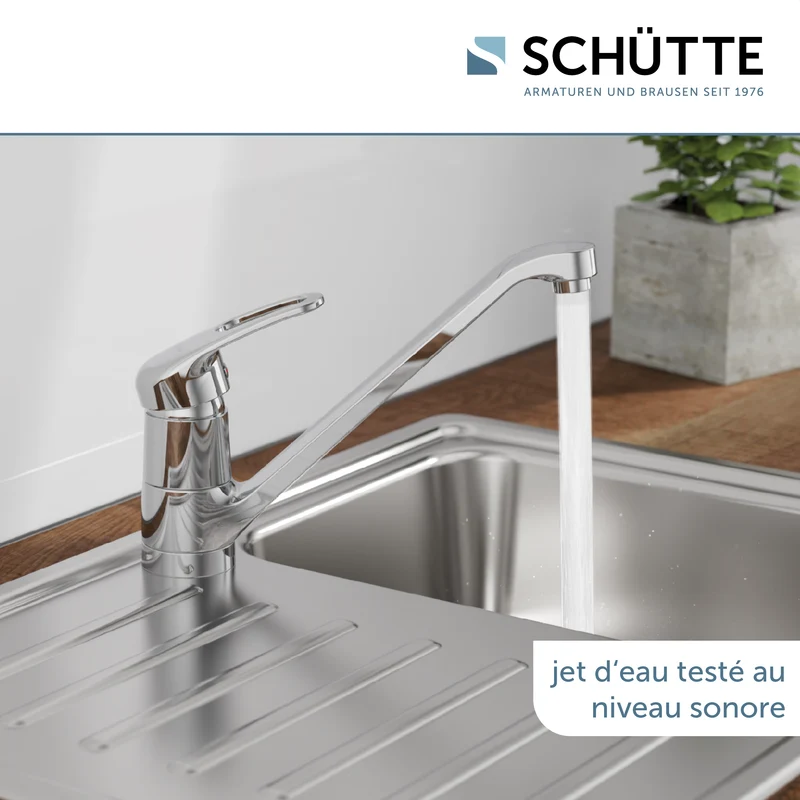 Robinet mitigeur cuisine chromé Schütte GRANDE