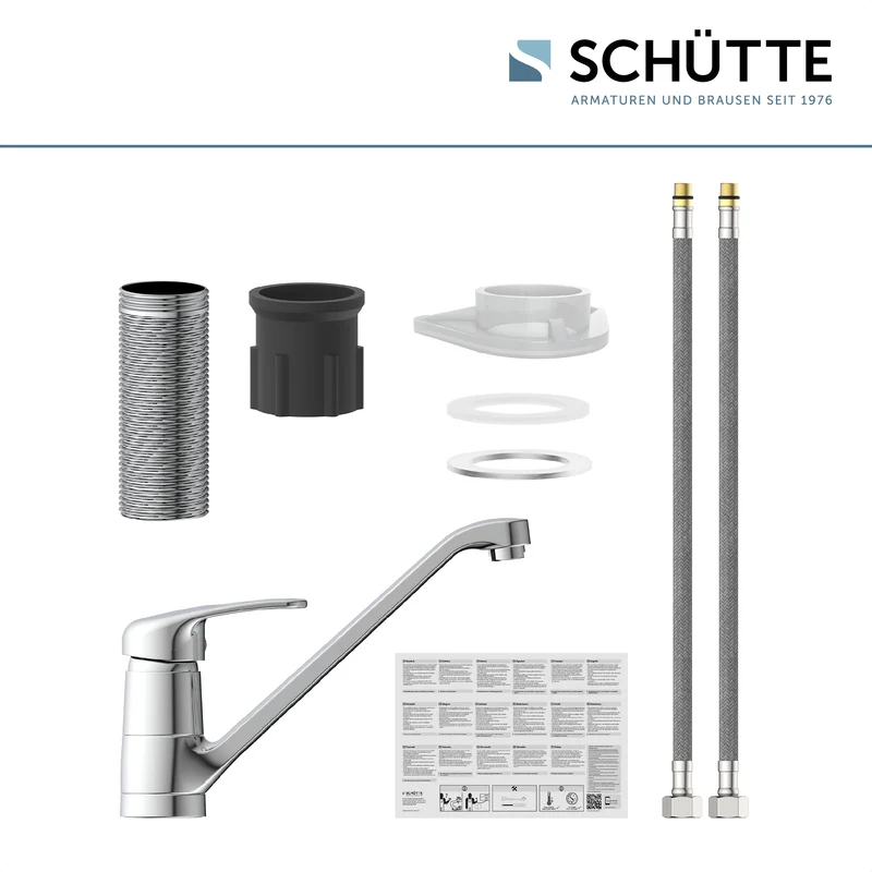 Robinet mitigeur cuisine chromé Schütte GRANDE
