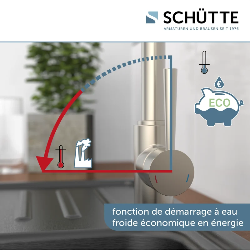 Robinet cuisine Schütte CORNWALL inox