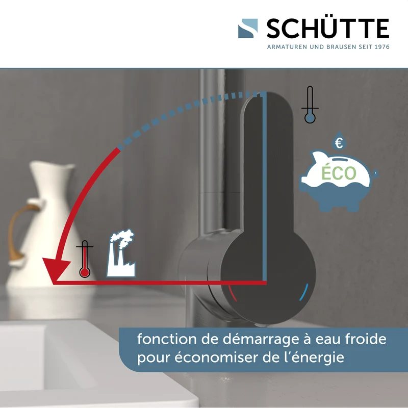 Robinet Douchette Schütte LONDON anthracite mat