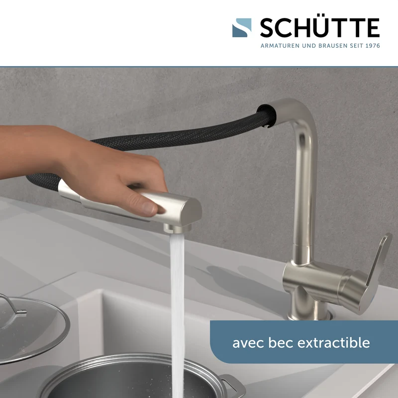 Robinet Douchette Schütte LONDON effet inox