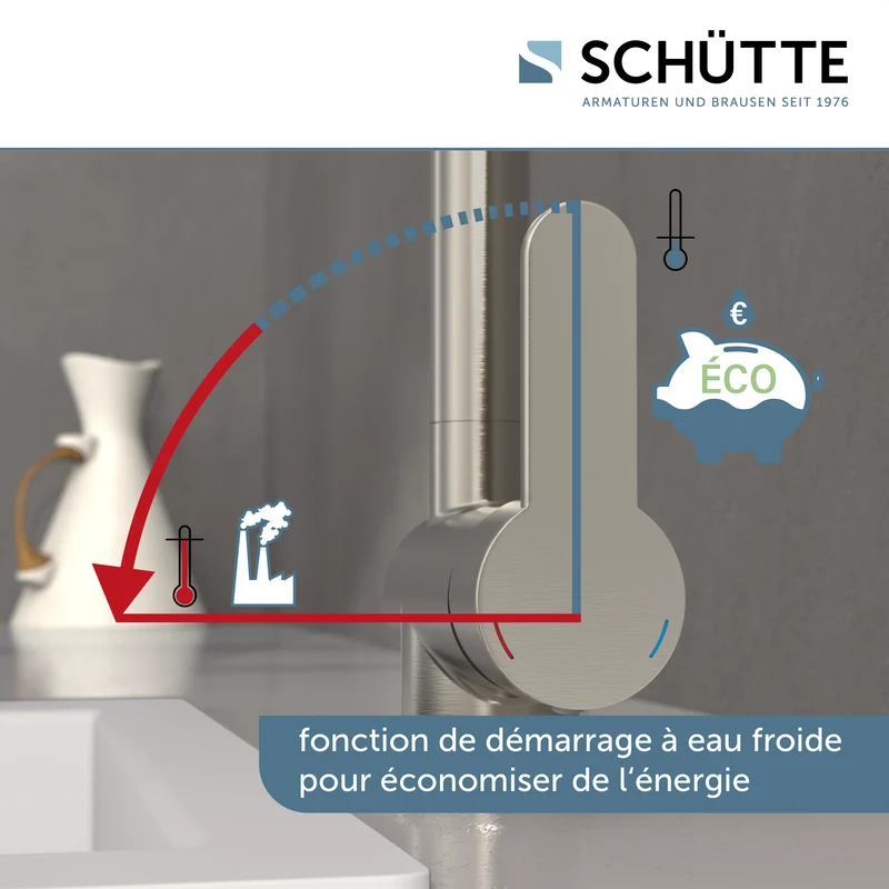 Robinet Douchette Schütte LONDON effet inox