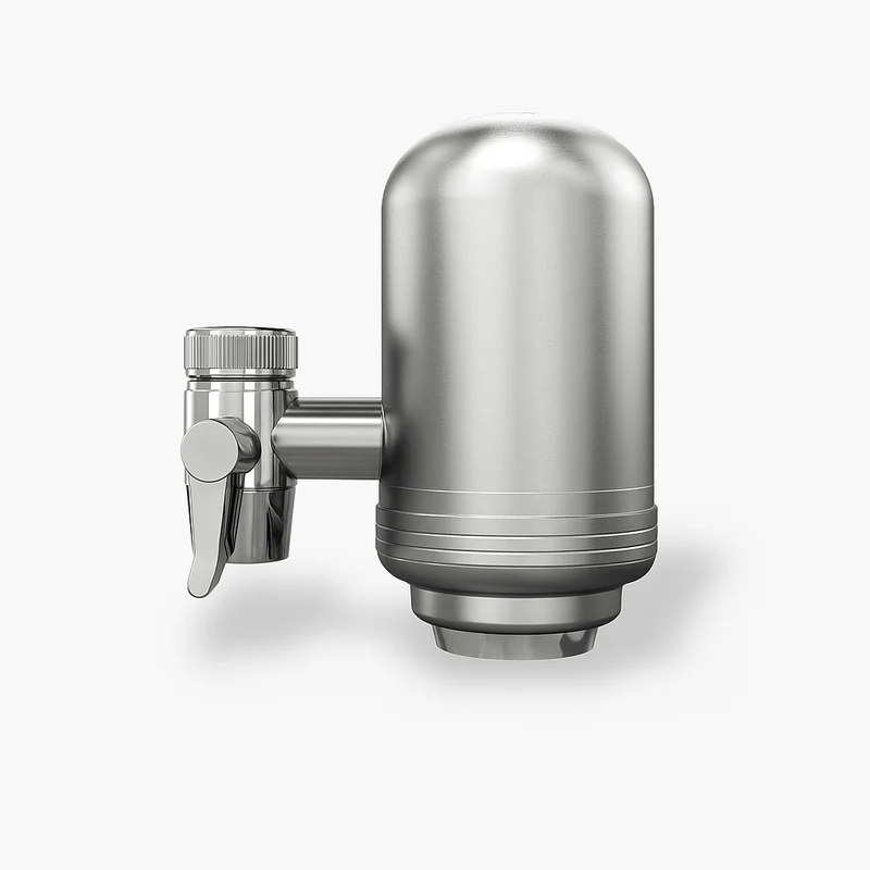 Filtre robinet eau potable en acier inoxydable avec charbon actif