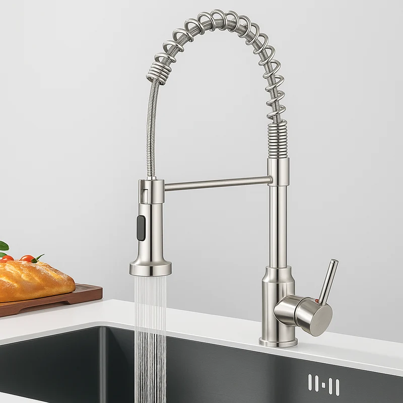 Robinet cuisine avec douchette – Eau chaude et froide