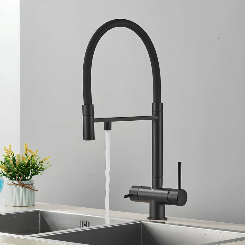 Robinet cuisine douchette – Purification & eau chaude/froide