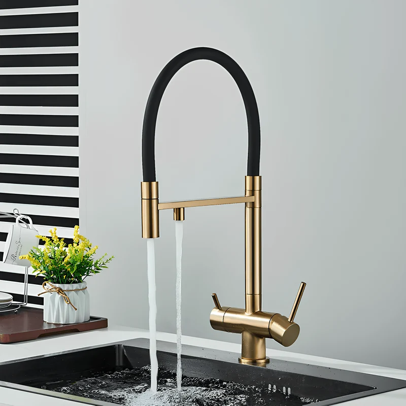 Robinet cuisine douchette – Purification & eau chaude/froide