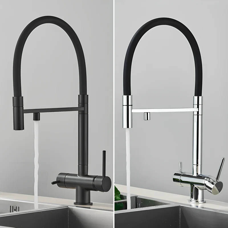 Robinet cuisine douchette – Purification & eau chaude/froide