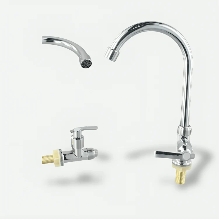 Robinet évier cuisine inox à levier unique – Design classique