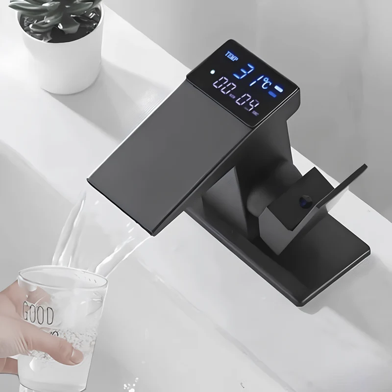 Robinet de lavabo à affichage LED température