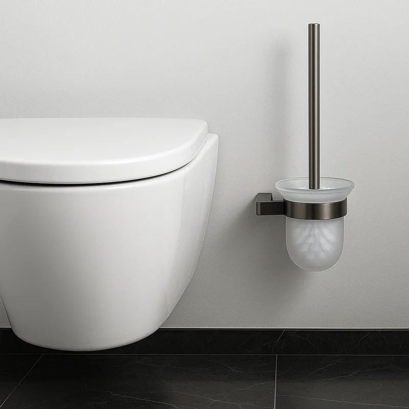 Brosse WC gris brossé