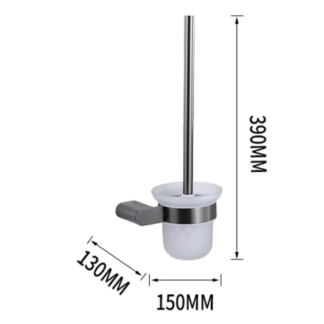 Brosse WC gris brossé