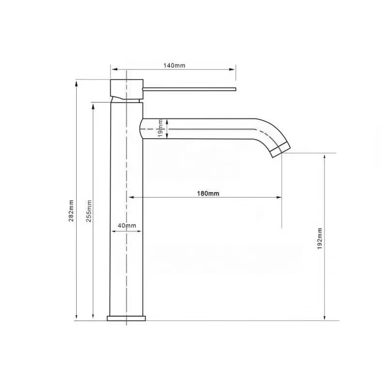 Mitigeur de salle de bain or brossé