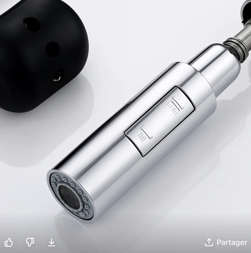 Mitigeur de cuisine avec douchette chrome