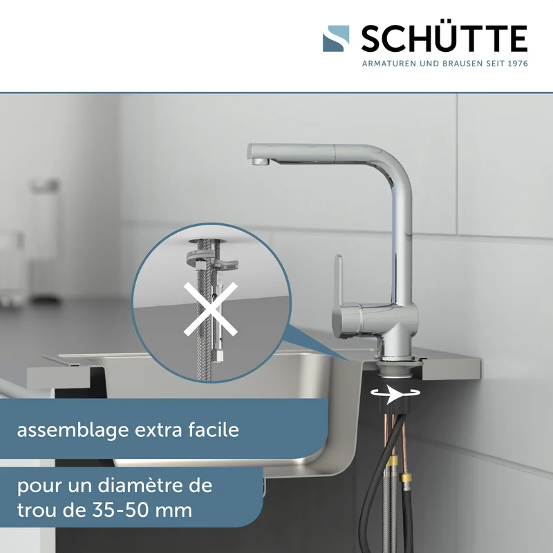 Robinet Douchette Schütte LONDON chromé