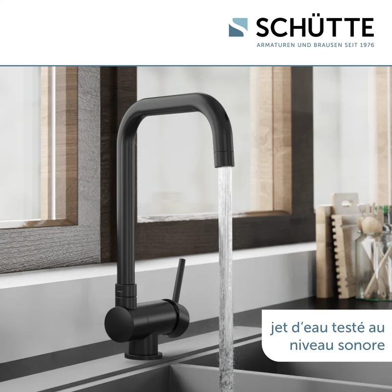 Robinet rabattable Schütte WINDOW noir mat