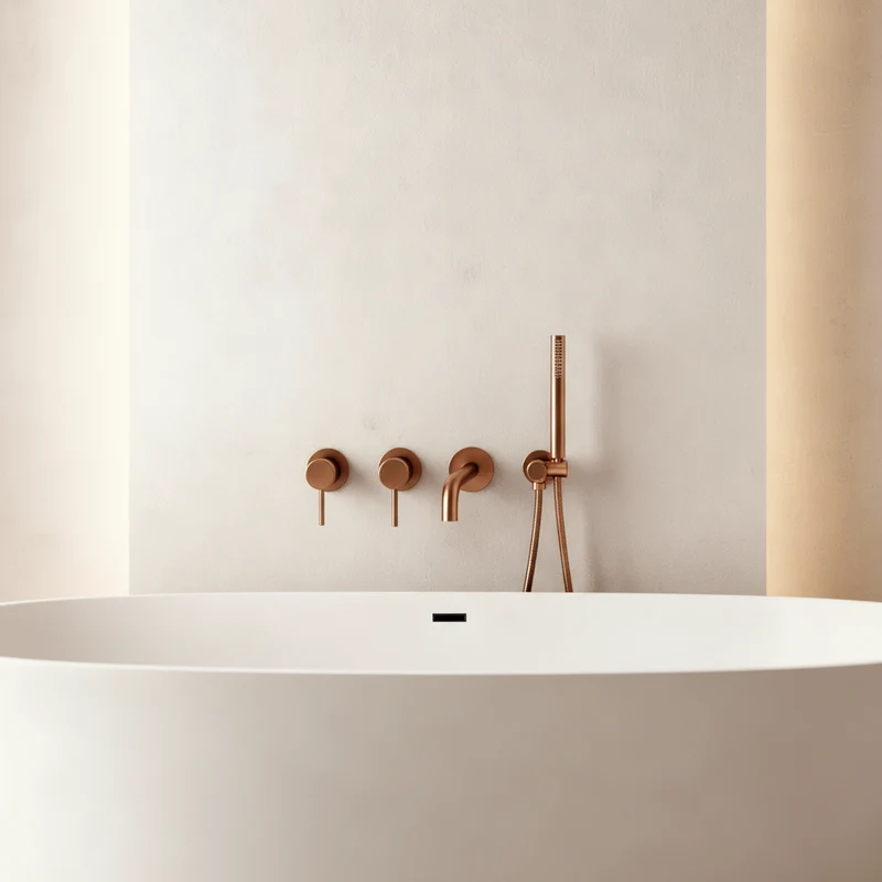Ensemble de bain or rose brossé