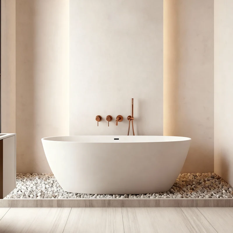 Ensemble de bain or rose brossé