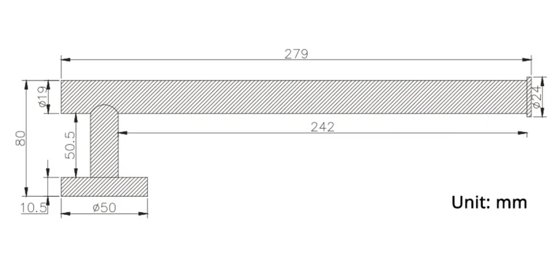 Porte-serviettes chrome