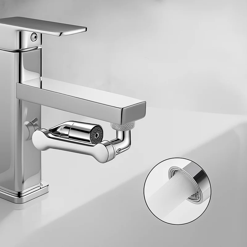 Extension de robinet rotative 1080° – Adaptateur double jet universel