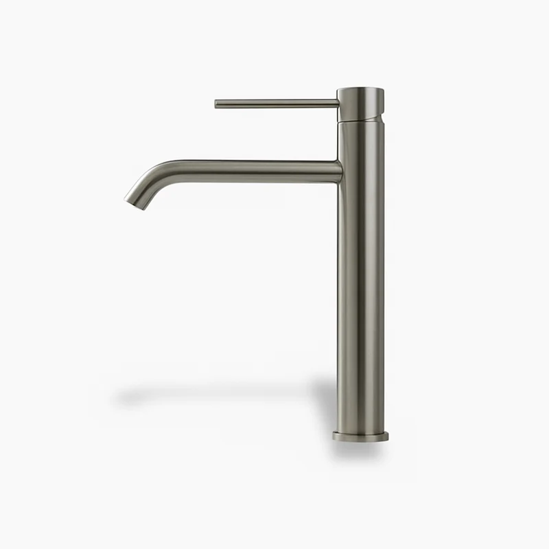 Robinet lavabo haut rose brossé – Mitigeur design salle de bain