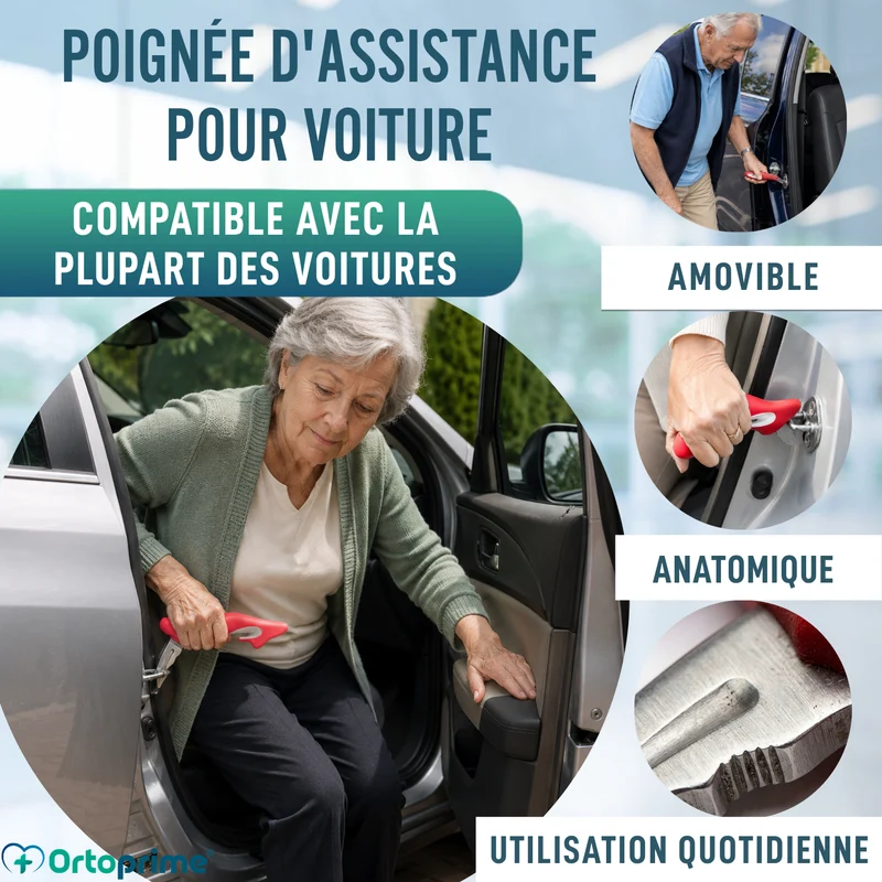 Poignée d’Aide pour Sortir de Voiture | Outil de Prise