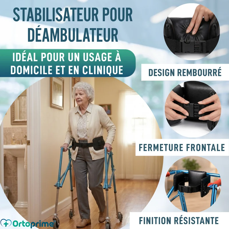 Support Pelvien pour Déambulateur | Stabilisateur Hanche