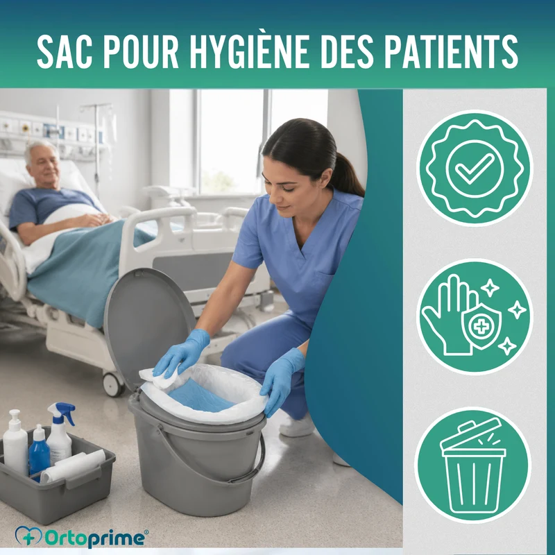Sacs Jetables pour WC Absorbants | Lot de 20