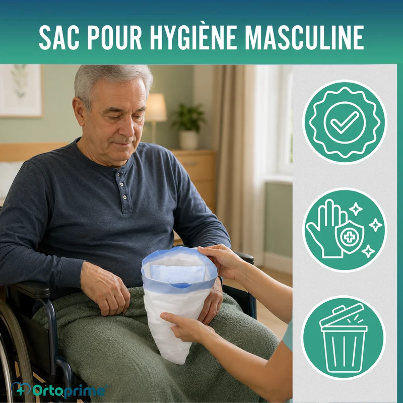 Sacs Hygiéniques Jetables pour Urinoirs Masculins 600 ml
