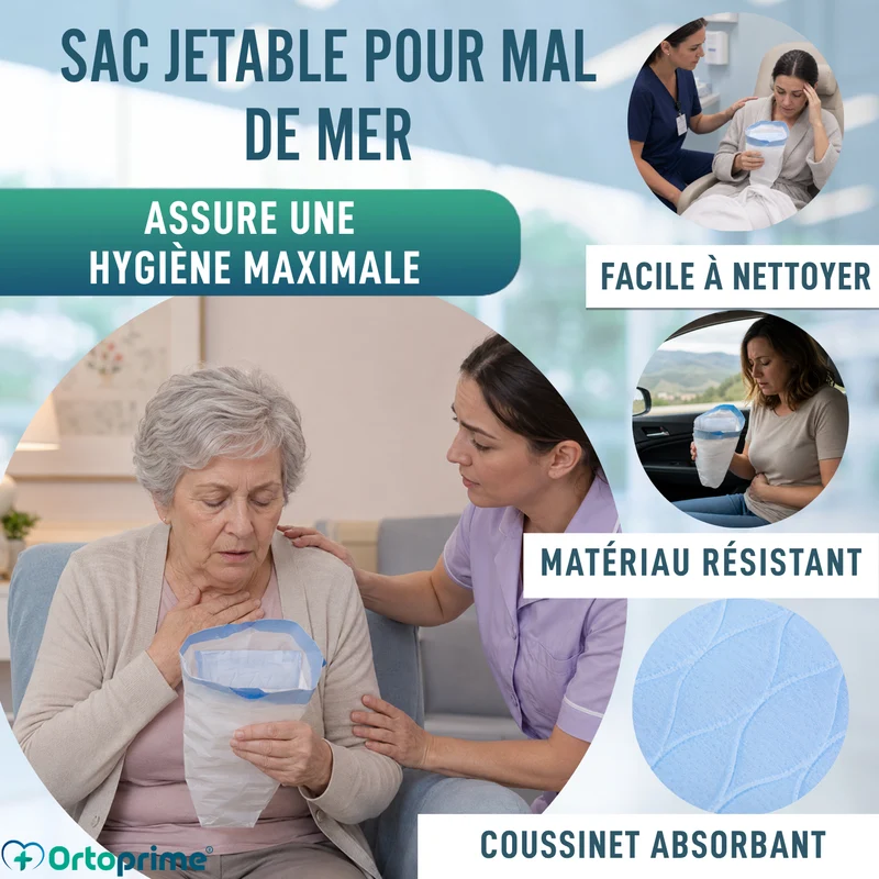 Sacs Hygiéniques Jetables pour Vomissements | Lot de 20
