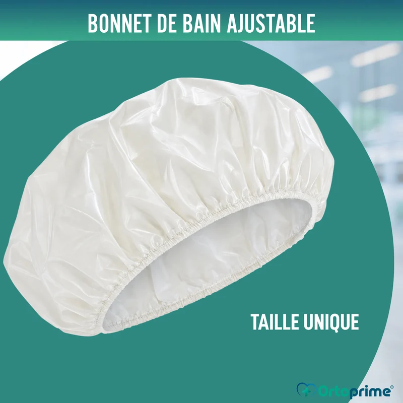 Bonnet de Douche Réutilisable Lavable et Respirant | Taille Unique