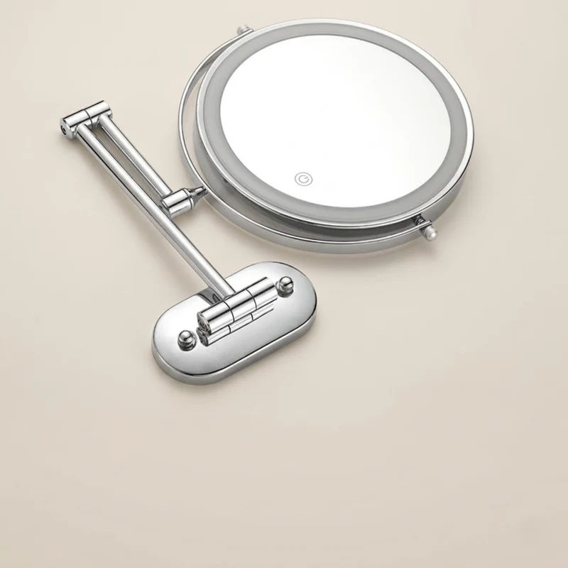 Miroir maquillage lumineux mural LED double face grossissant