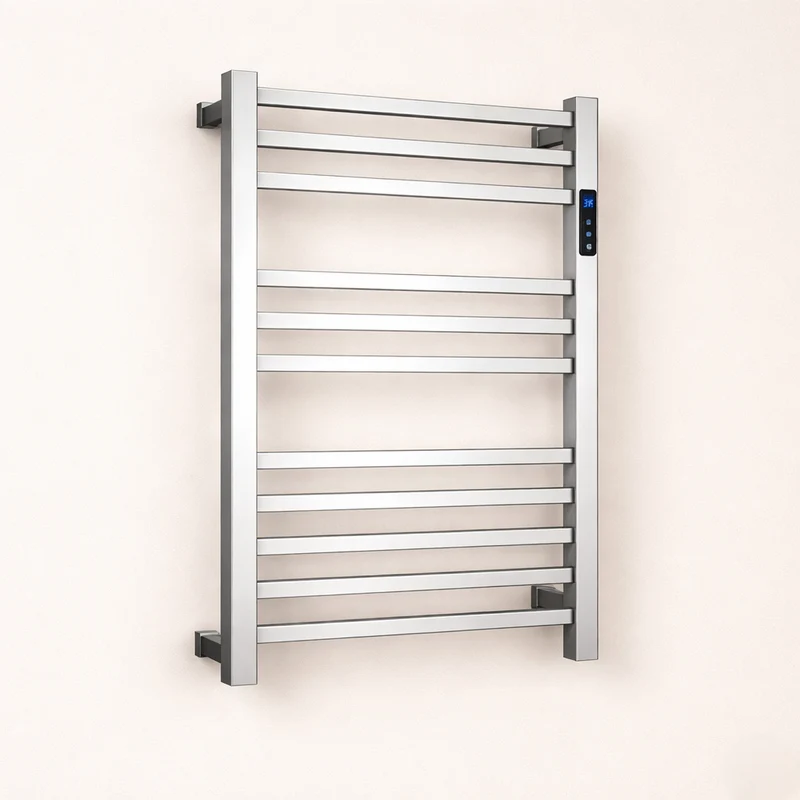 Porte-serviette Chauffant Électrique Mural - Acier Inox 304 - Programmable & Intelligent