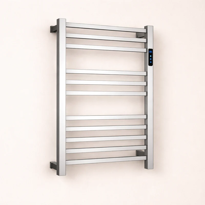 Porte-serviette Chauffant Électrique Mural - Acier Inox 304 - Programmable & Intelligent