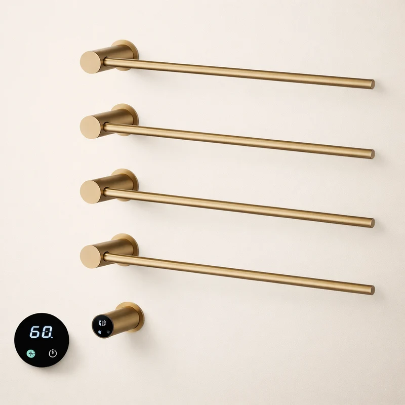 Sèche-serviette Électrique Pivotant Design en Acier Inoxydable - WiFi & Timer Intégré
