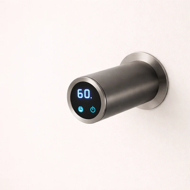 Sèche-serviette Électrique Pivotant Design en Acier Inoxydable - WiFi & Timer Intégré