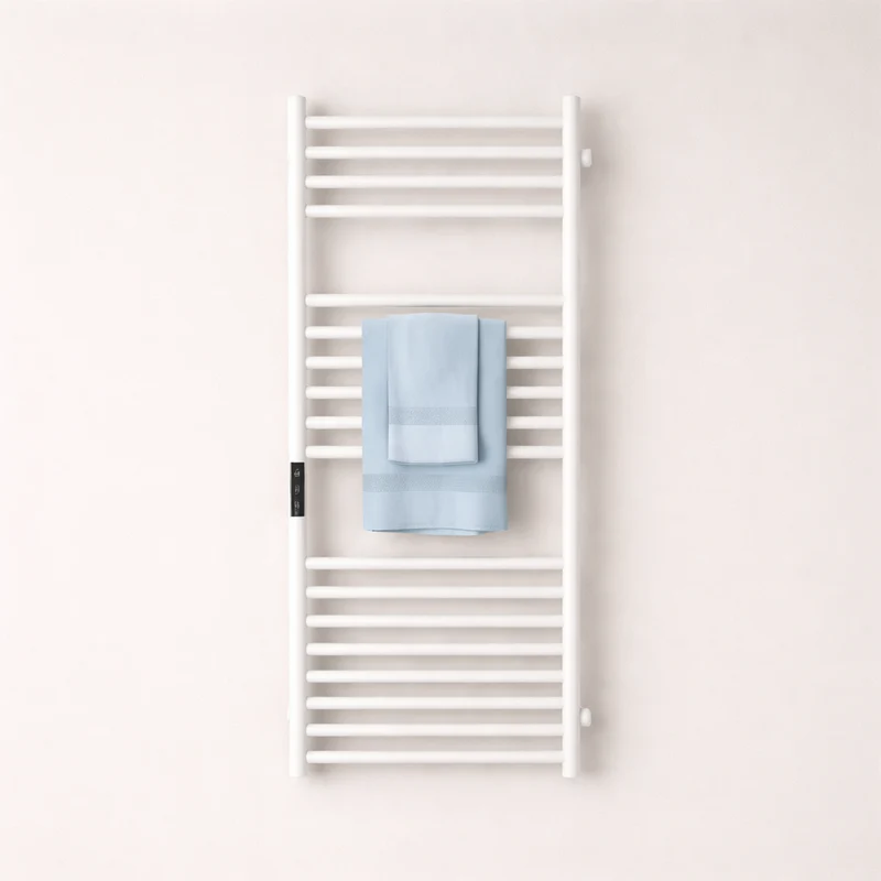 Porte-serviette Électrique Noir en Acier Inox - Thermostat Intelligent & Minuterie