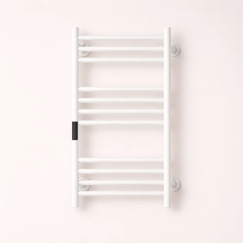 Porte-serviette Électrique Noir en Acier Inox - Thermostat Intelligent & Minuterie