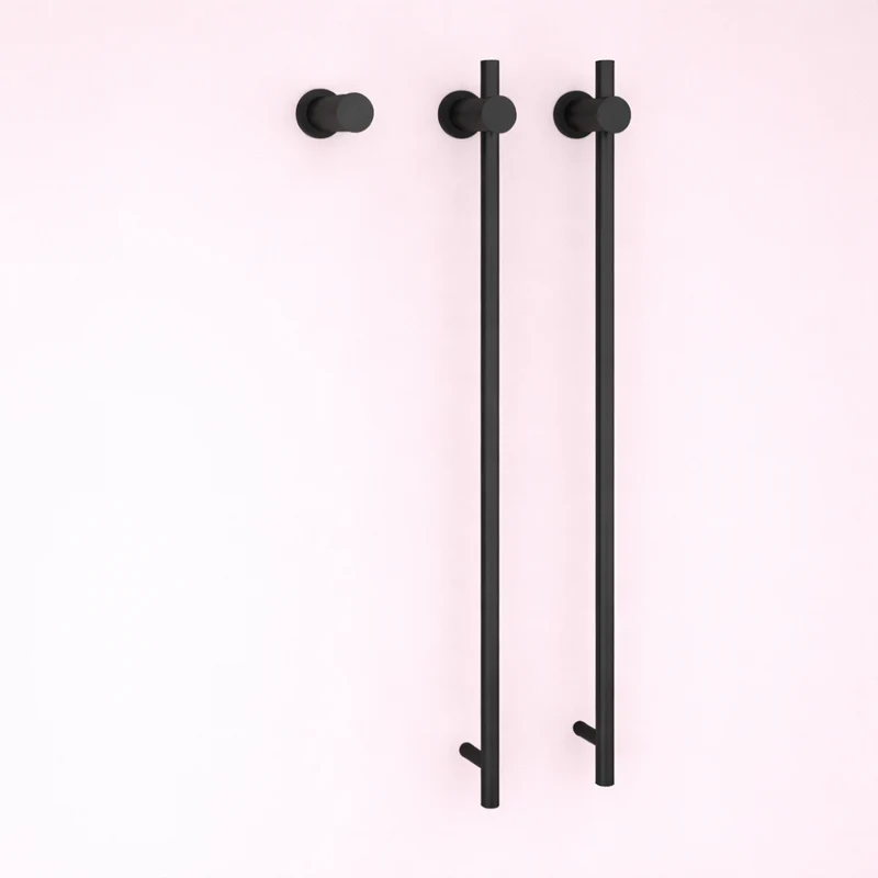 Sèche-serviette Vertical Électrique Design Minimaliste - 2 Barres Acier Inox 304