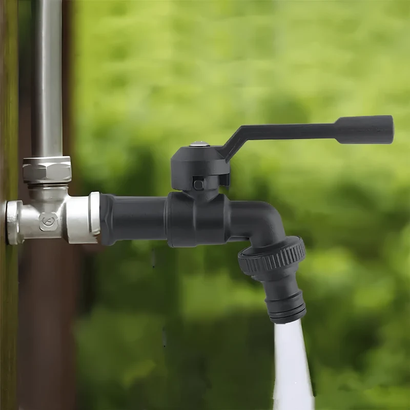 Robinet extérieur en laiton noir G1/2" – Style industriel robuste