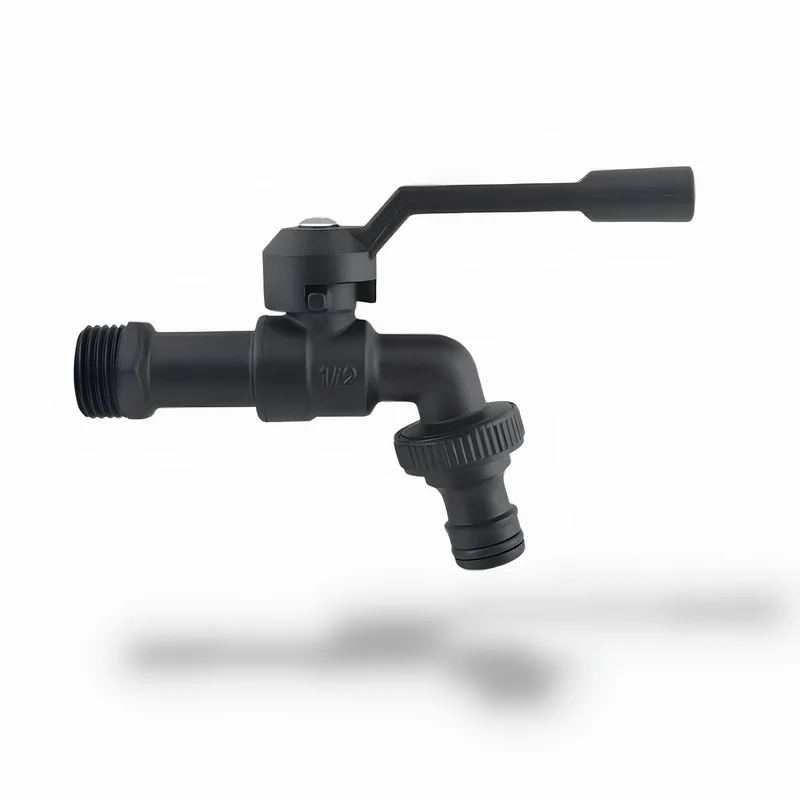Robinet extérieur en laiton noir G1/2" – Style industriel robuste