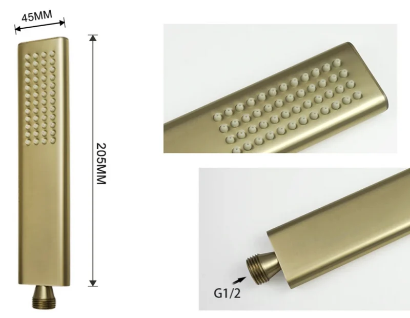 Mitigeur de douche thermostatique avec douchette
