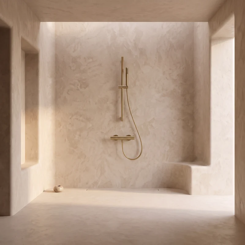 Mitigeur de douche thermostatique avec douchette