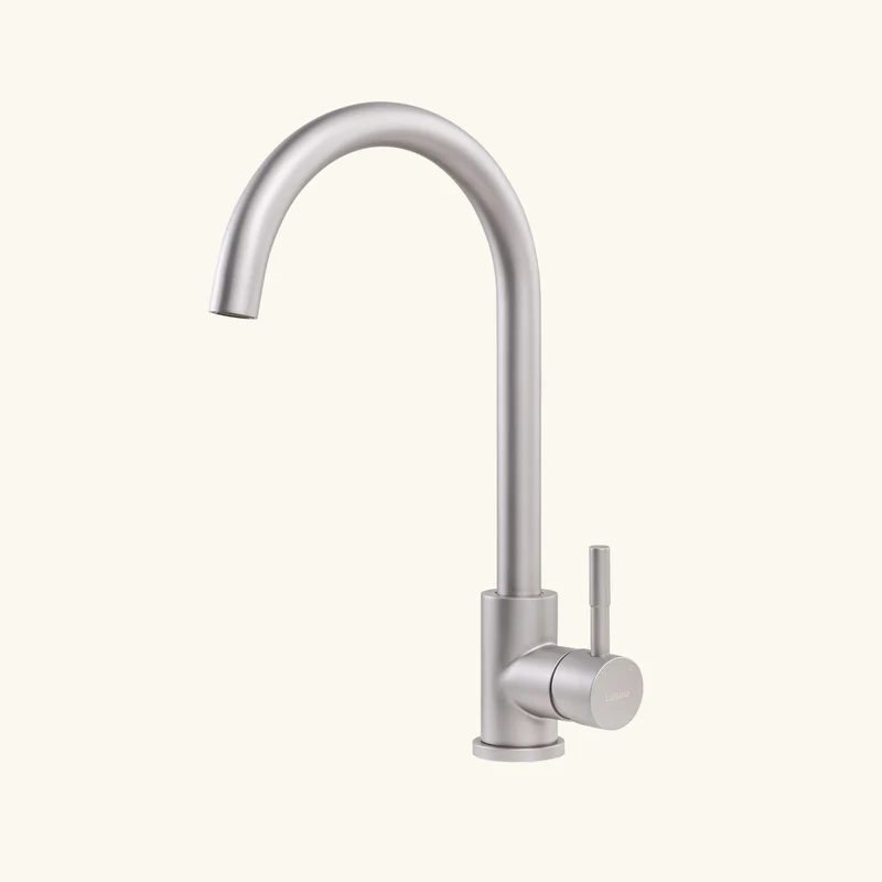 Robinet Luisina inox massif gris perle SIMON