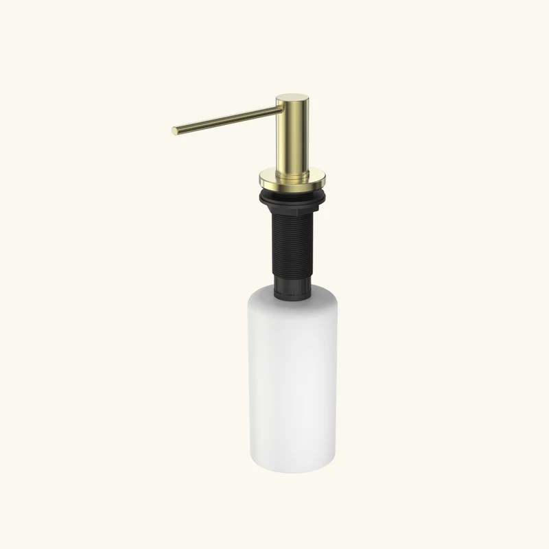 Distributeur savon cuisine encastrable inox PVD doré MAYA