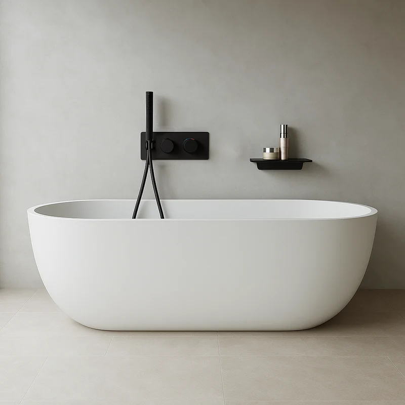Mitigeur de bain noir mate