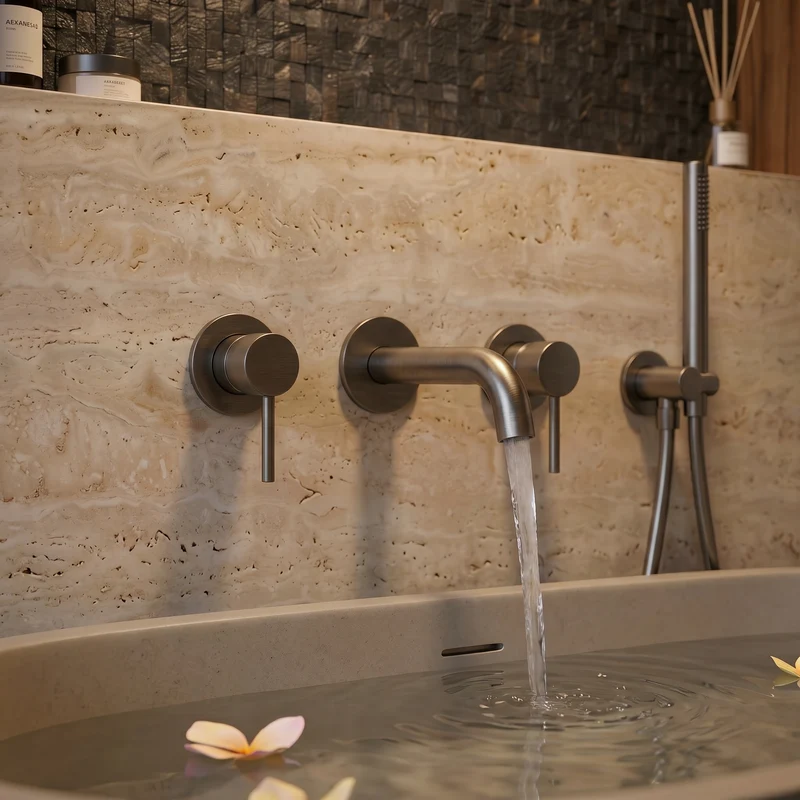 Ensemble de bain gris brossé