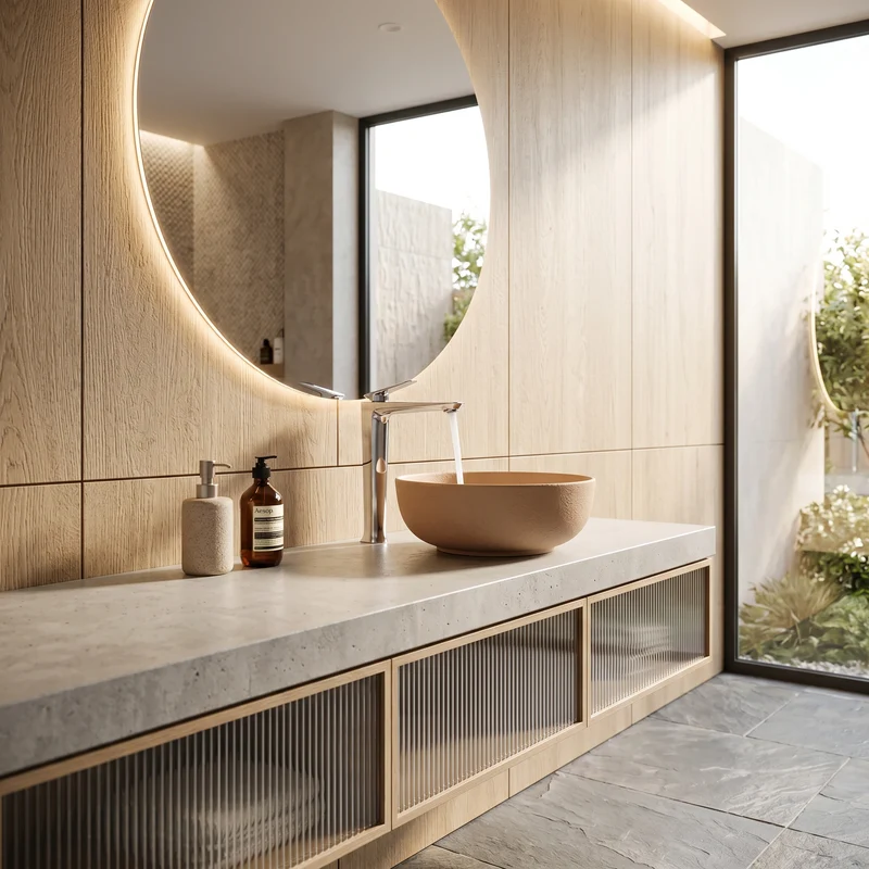 Mitigeur de salle de bain chromé